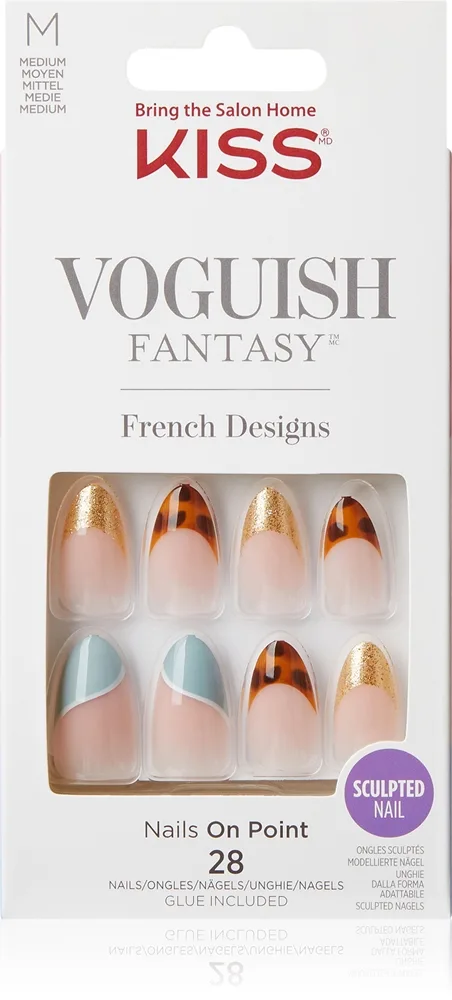 KISS Voguish Fantasy Magnifique tekokynnet medium Charmante 28 kpl