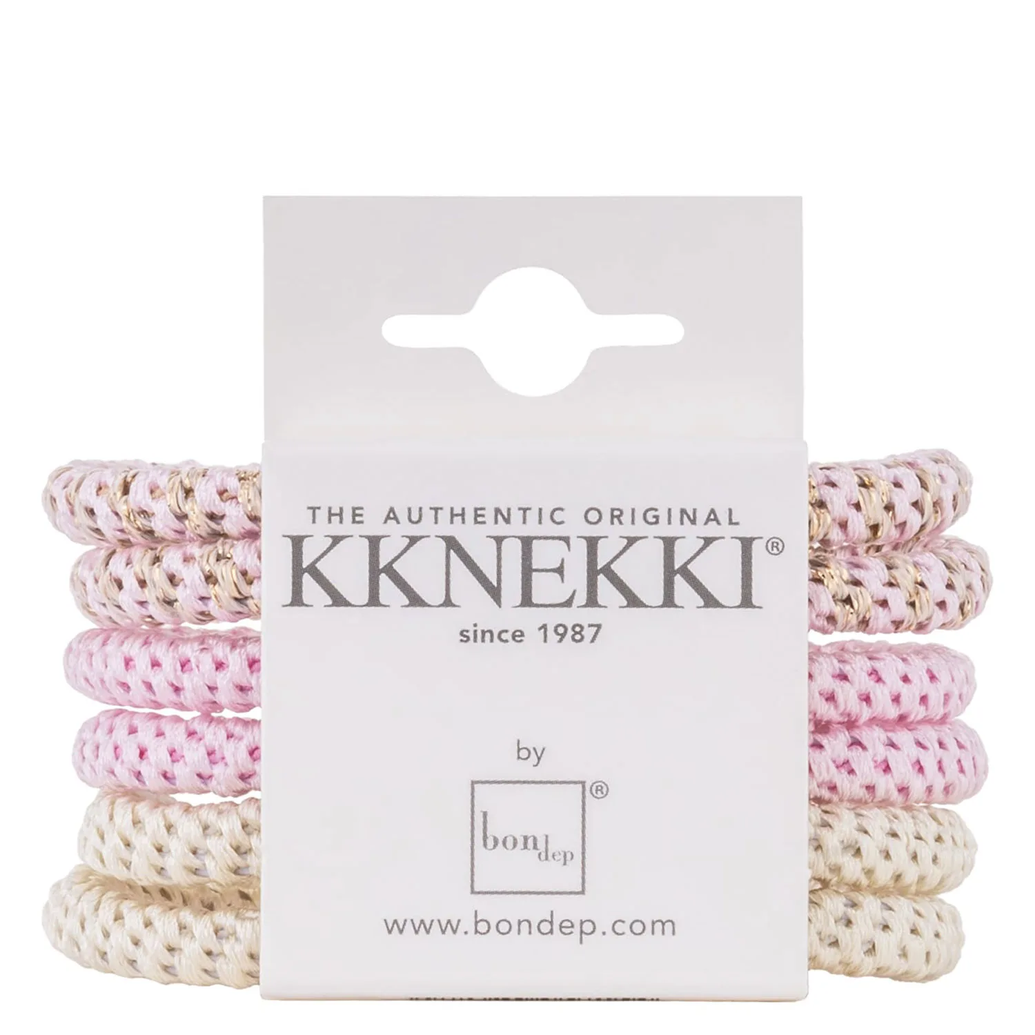 Kknekki Slim Hair Tie Bunt 15 6 st.