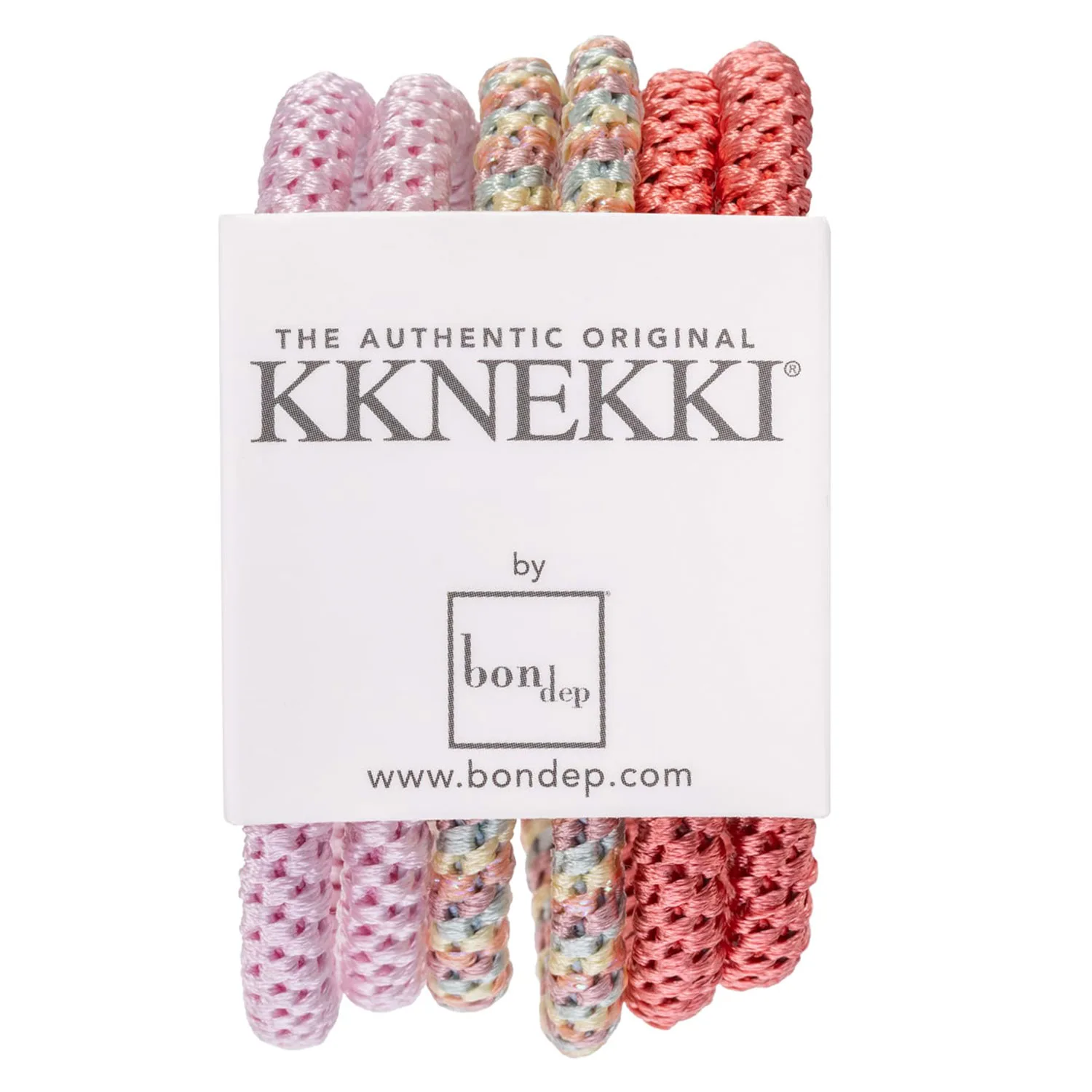 Kknekki Slim Hair Tie Bunt 5 6 st.