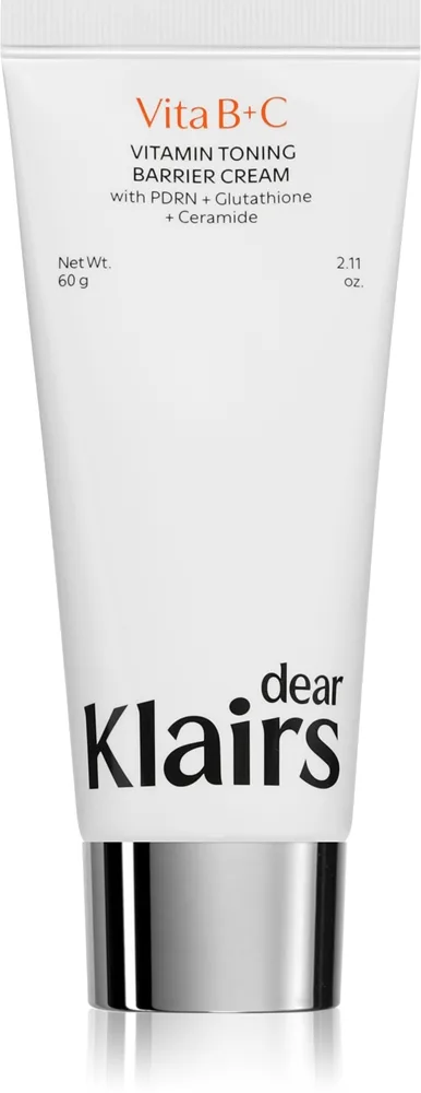 Dear Klairs Vitamin Toning Barrier Cream kirkastava ja kosteuttava voide ihon suojakerroksen vahvistamiseen 60 g