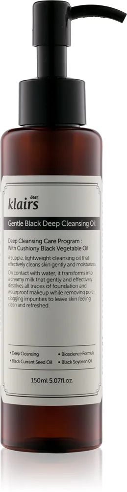 Klairs Gentle Black Deep Cleansing Oil - Nude - 150 ml
