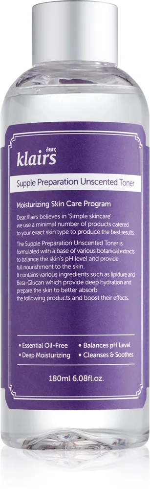 Klairs Supple Preparation Unscented Toner 180 ml