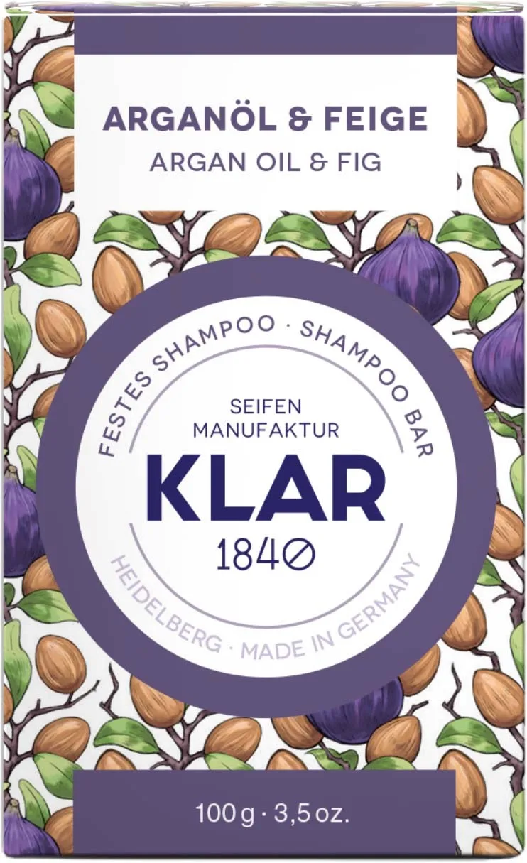 Klar Seifen Argan Oil & Fig Shampoo Bar 100 g