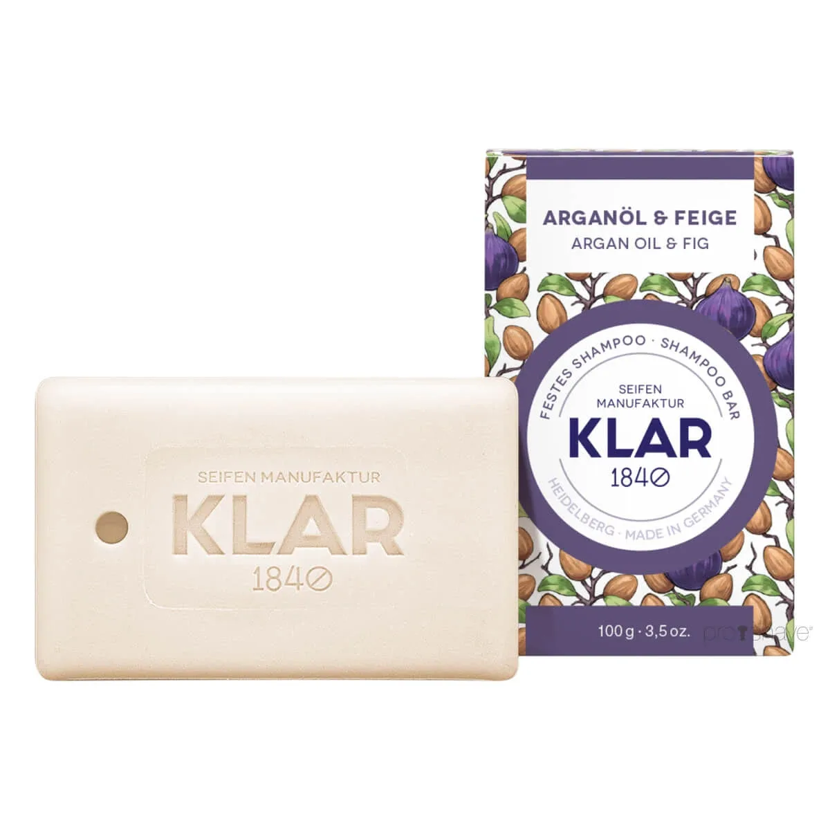 Klar Seifen Argan Oil & Fig Shampoo Bar 100 g
