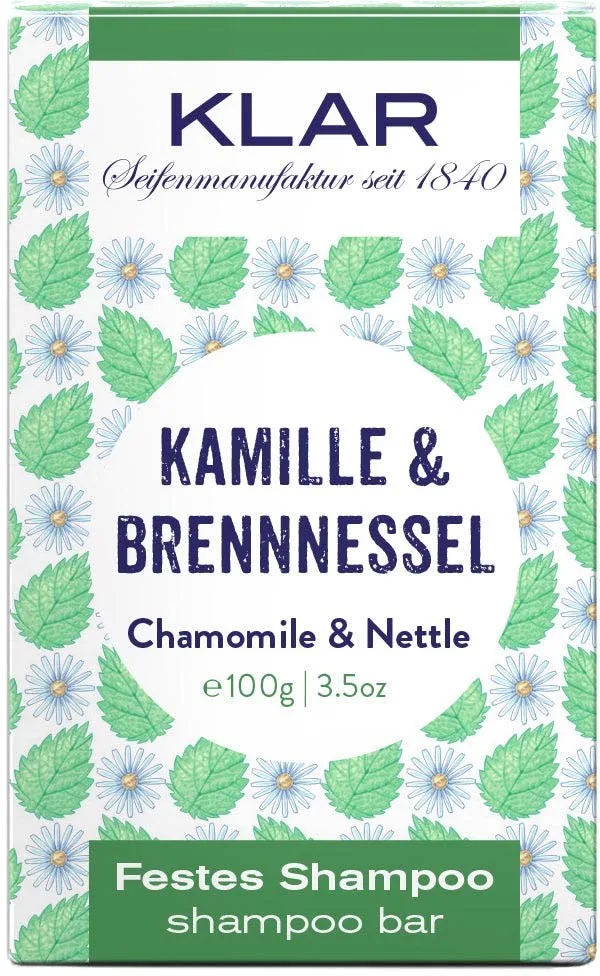 Klar Seifen Chamomile & Nettle Shampoo Bar 100 g