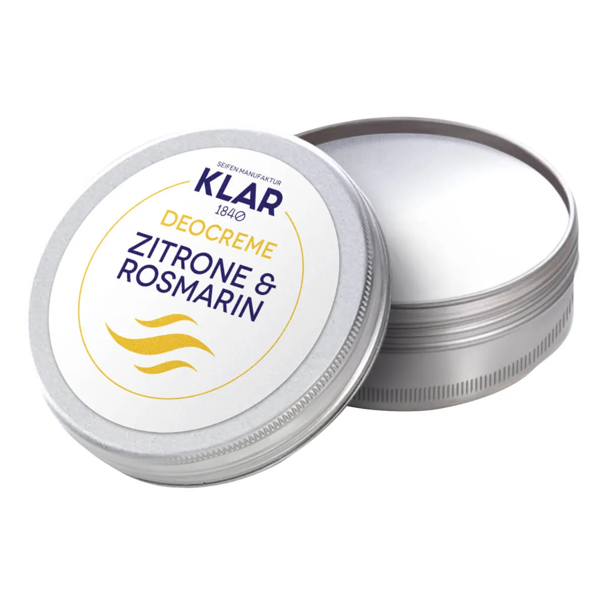 Klar Seifen Deodorant Creme, Citron & Rosmarin, 65 ml.