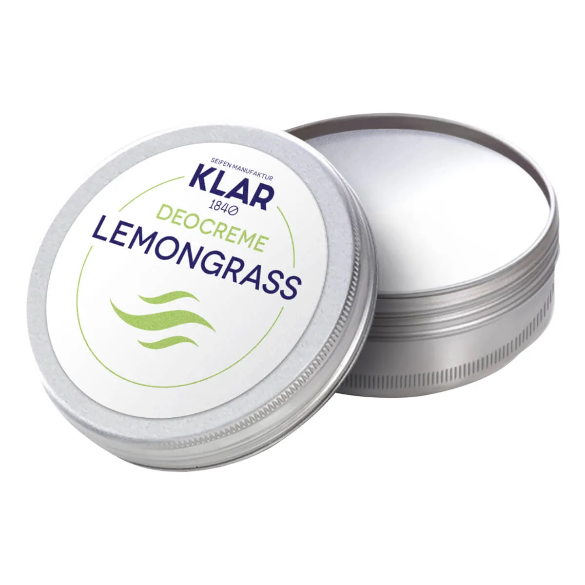 Klar Seifen Deodorant Creme, Citrongræs, 65 ml.