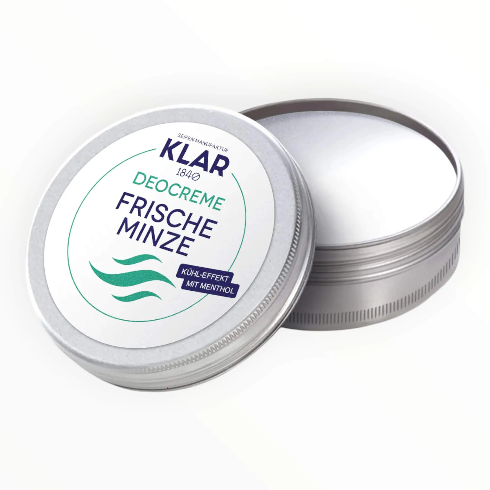 Klar Seifen Deodorant Creme, Mint & Menthol, 65 ml.