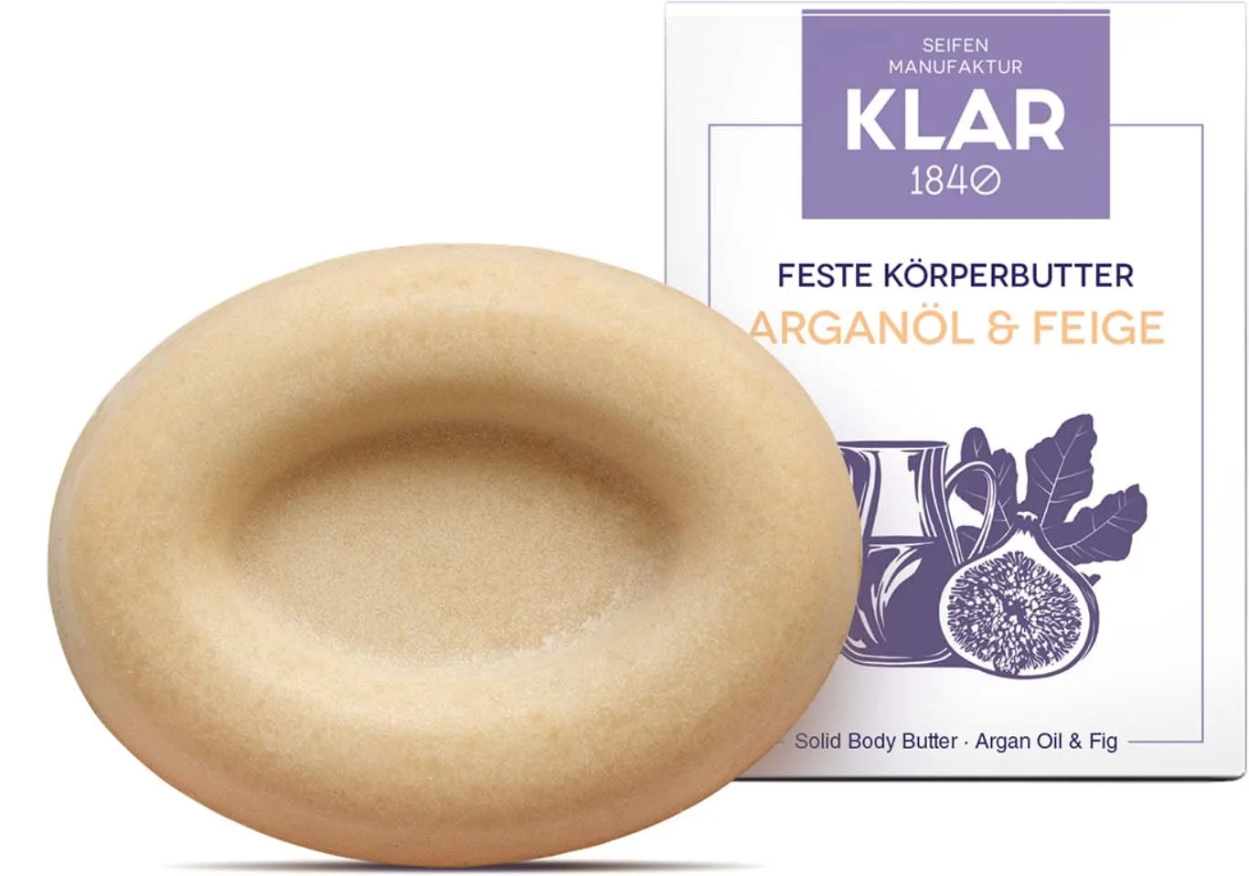 Klar Seifen Solid Body Butter Argan Oil & Fig 60 g