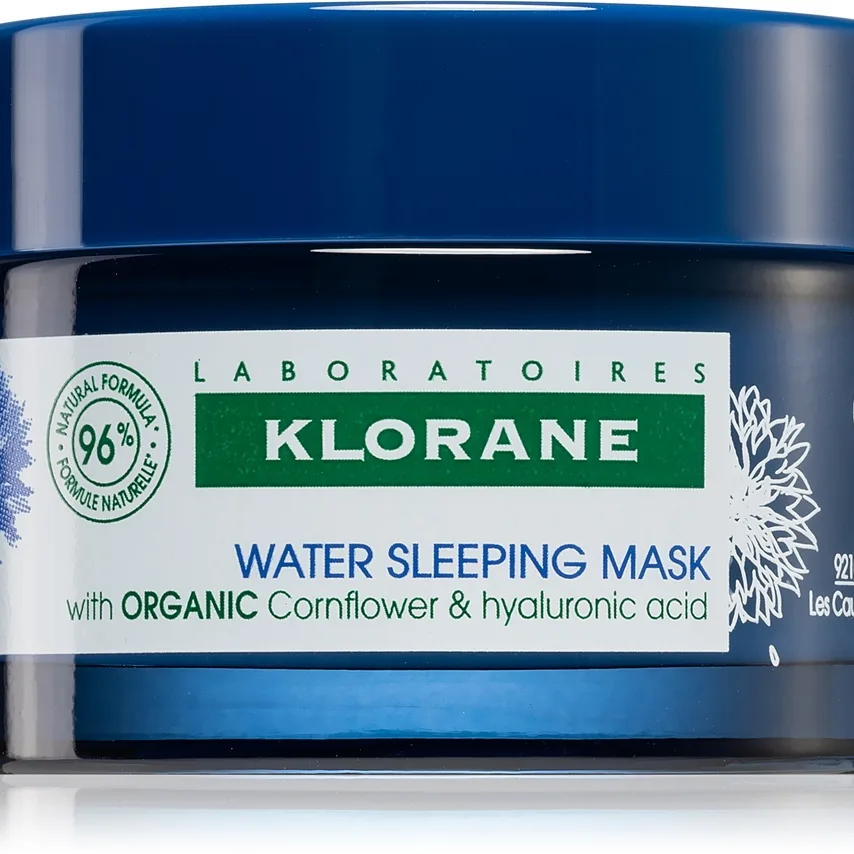 Klorane Cornflower Organic Sovmask med hyaluronsyra 50 ml