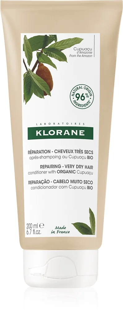 Klorane Cupuaçu hoitoaine erittäin kuiville ja vaurioituneille hiuksille 200 ml