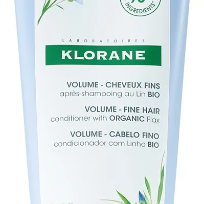 Klorane Flax Fiber Balsam För fint hår och hår utan volym 200 ml