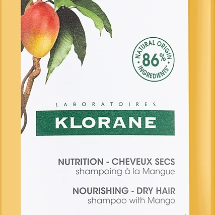 Klorane Mango Nourishing Shampoo Dry Hair Intensivt närande schampo För torrt hår 400 ml