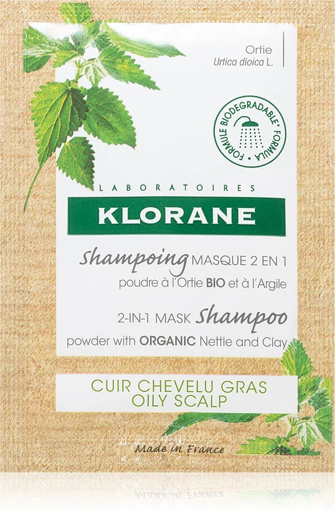 Klorane Nettle shampoo jauheena 8x3 g