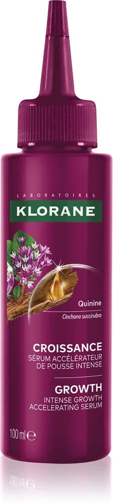 Klorane Quinine Growth Accelerating Serum Leave-in Serum Til hårvækst og styrkelse af hårrødder 100 ml