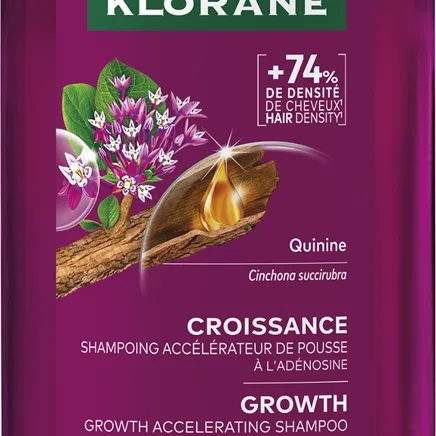 Klorane Quinine Growth Accelerating Shampoo Schampo För stärkandet av hårrötterna och stödjandet av hårtillväxt 400 ml