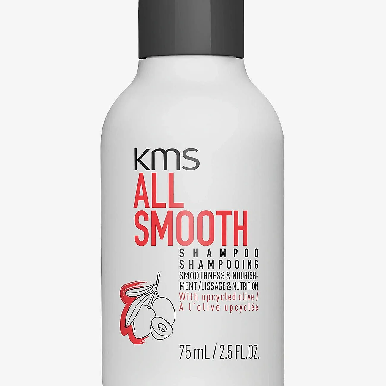 KMS All Smooth Shampoo Mjukgörande schampo För tjockt, grovt och torrt hår 75 ml