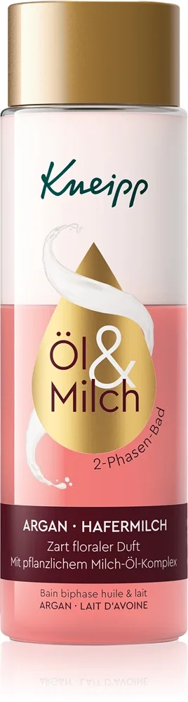 Kneipp Argan Oil & Oat Milk en två-fas badolja 250 ml