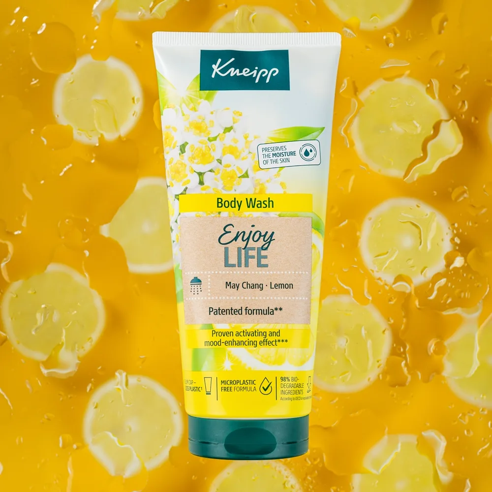 Kneipp Enjoy Life Energigivande dusch-gel Litsea Cubeba & Lemon 200 ml
