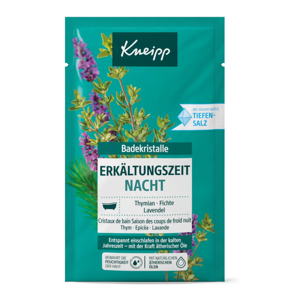Kneipp Erkältungzeit Night kylpysuola 60 g
