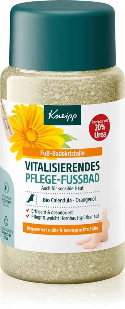 Kneipp Foot Care kylpysuola jalkateriin Bio Calendula & Orange Oil 600 g
