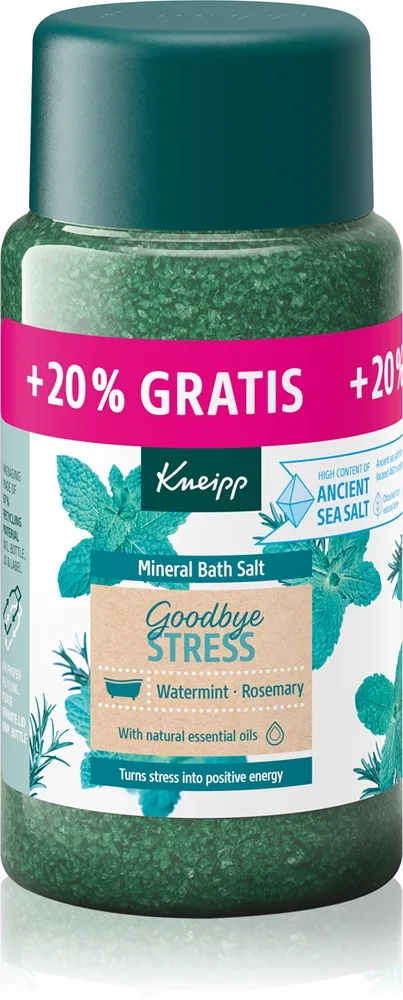 Kneipp Goodbye Stress Badesalte Watermint & Rosemary 600 g