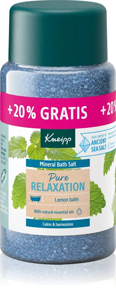 Kneipp Pure Relaxation Badesalte Lemon Balm 600 g