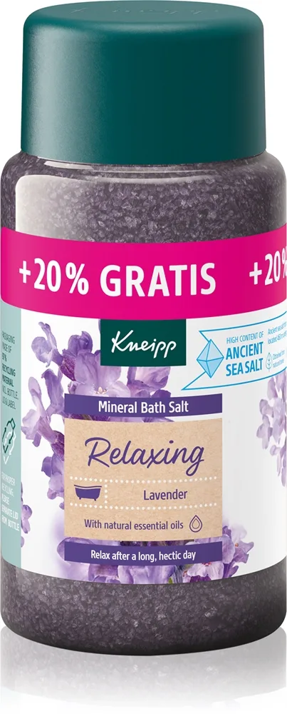 Kneipp Relaxing Lavender Badesalte Lavender 600 g