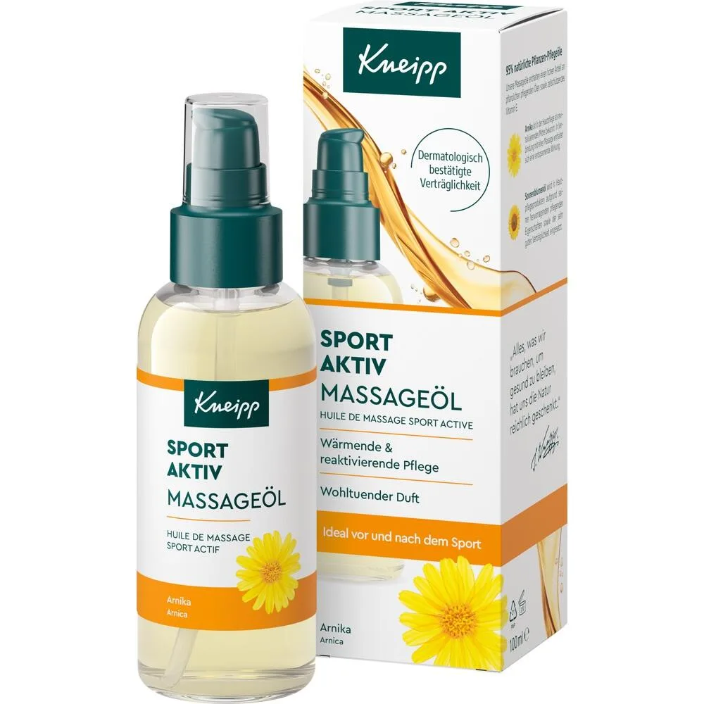 Kneipp SPORT AKTIV MASSAGEÖL 100 ml Öl