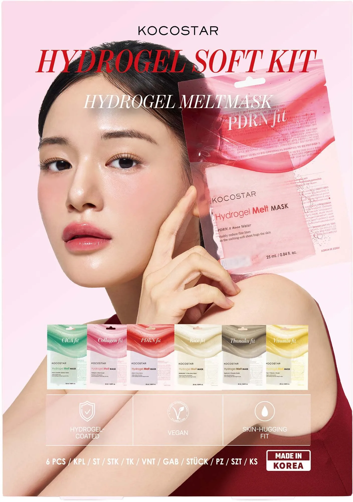 Kocostar Hydrogel Soft Kit 6 st