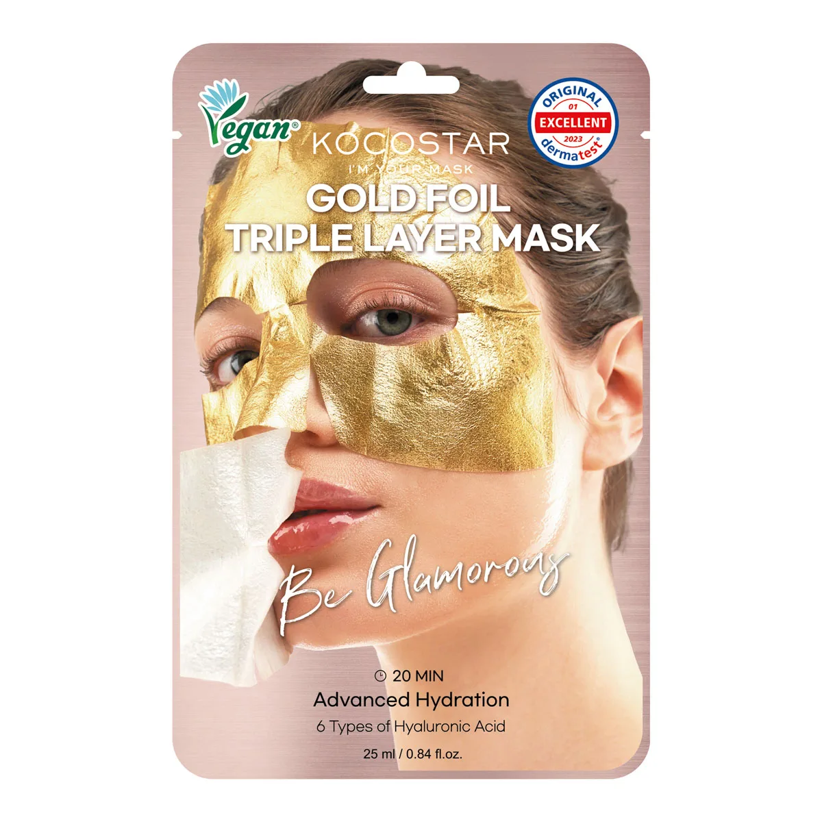 Kocostar Premium Gold Foil Triple Layer Mask 34 g