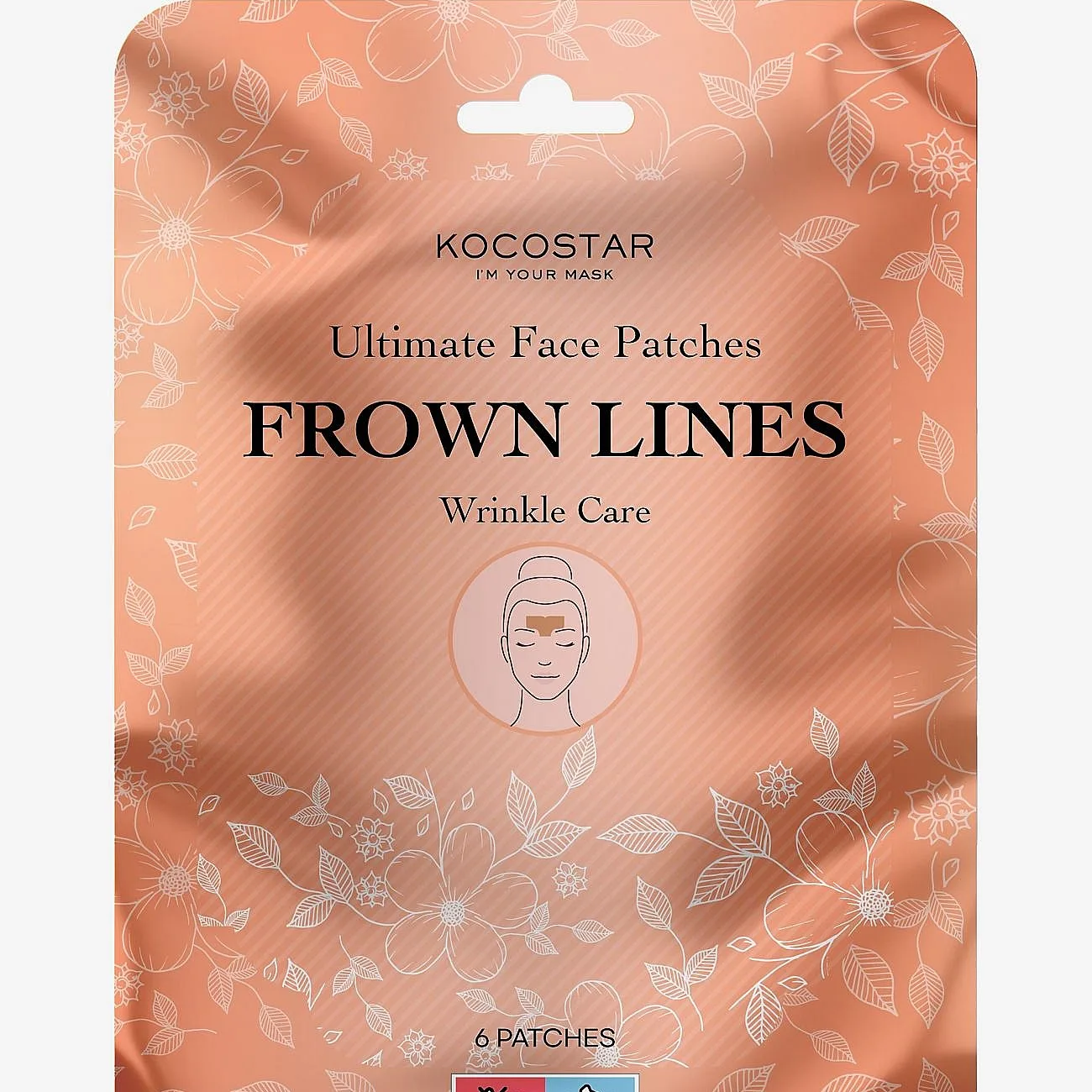 KOCOSTAR Ultimate Face Patches Frown Lines 6 st