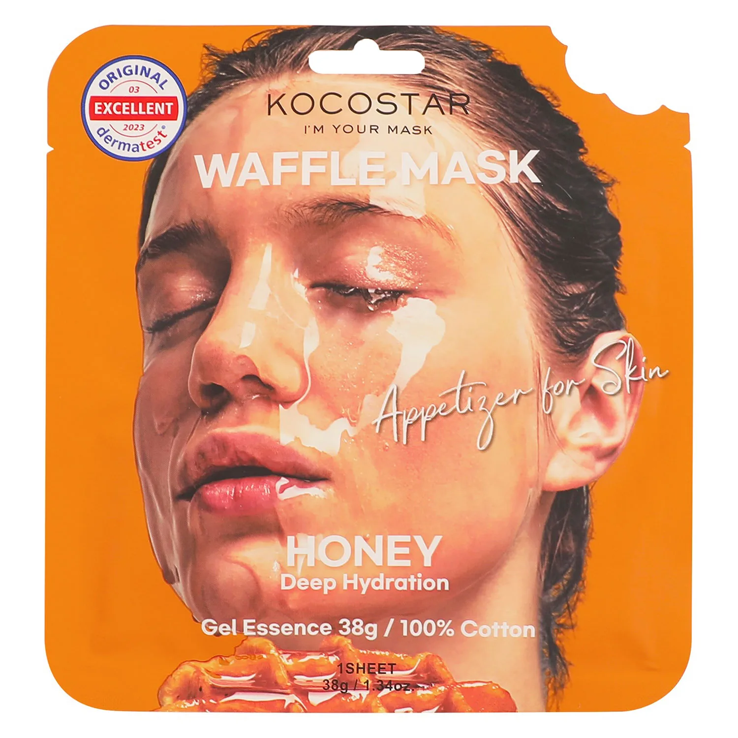 KOCOSTAR Waffle Mask Honey 1 st