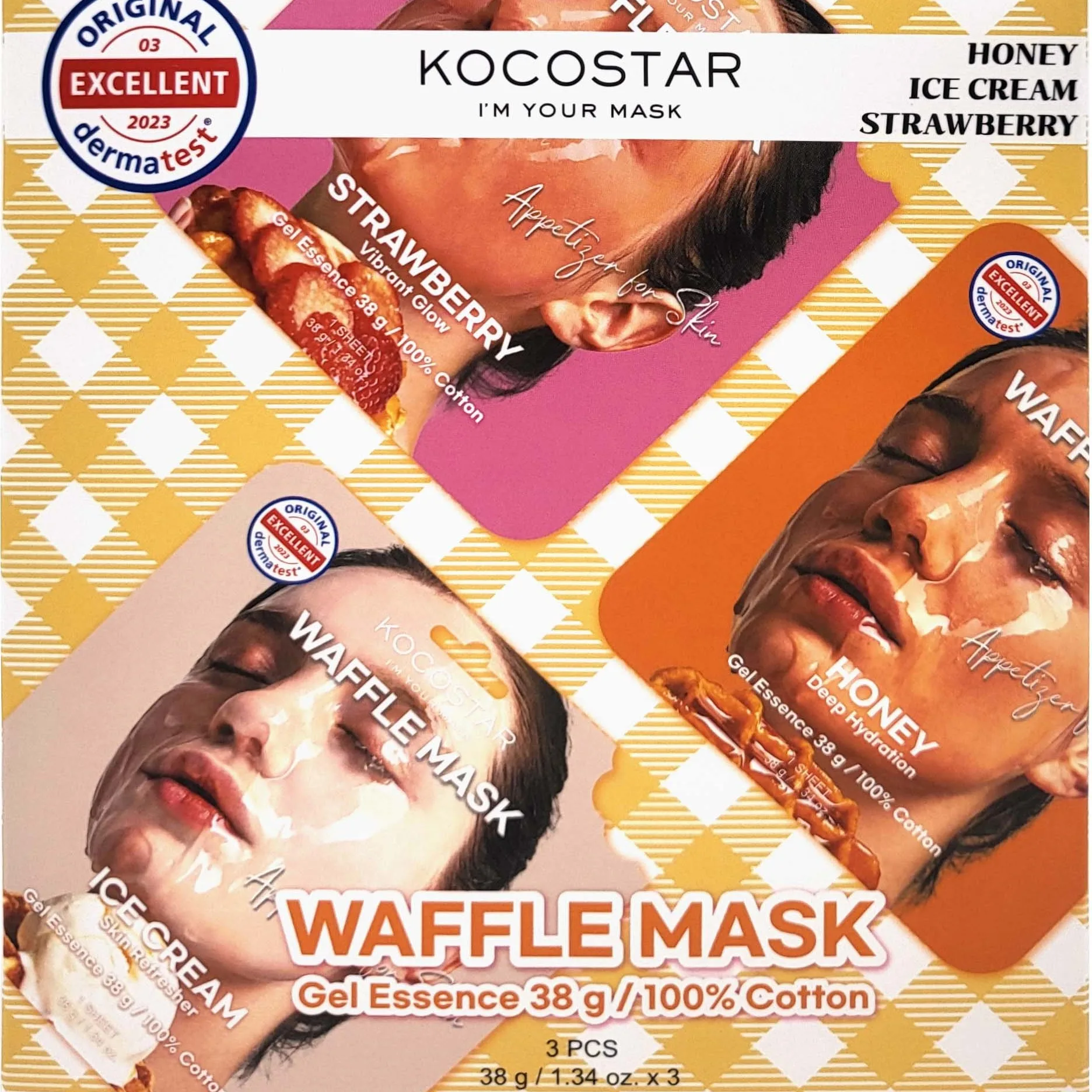 KOCOSTAR Kocostar Waffle Mask Kit - Nude - ONE SIZE