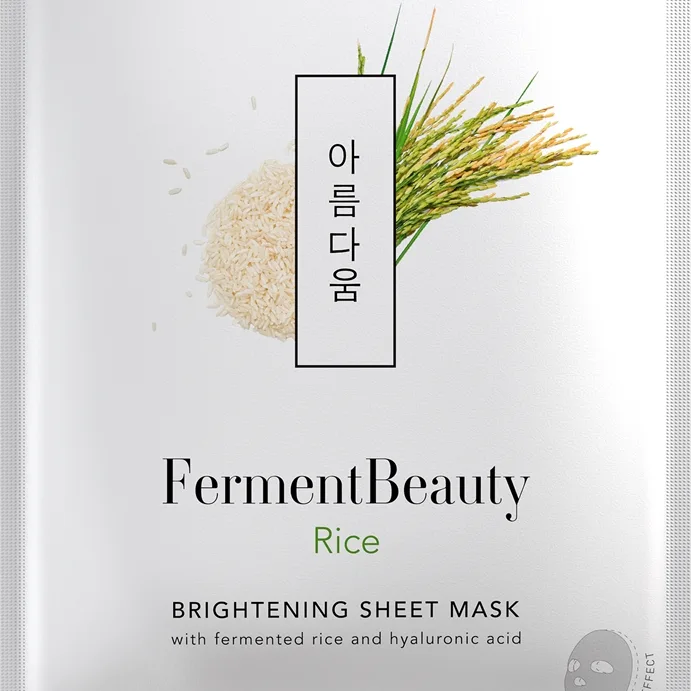 KORIKA FermentBeauty Brightening Face Sheet Mask with Fermented Rice and Hyaluronic Acid brightening face sheet mask with fermented rice and hyaluroni