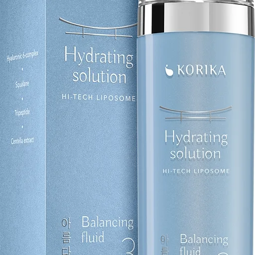 KORIKA HI-TECH LIPOSOME Hydrating solution Balancing fluid Let fugtgivende emulsion 120 ml