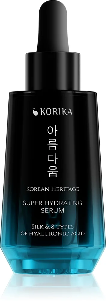 KORIKA Korean Heritage Premium Super fuktighetsgivende ansiktsserum med 8 typer hyaluronsyre 30 ml