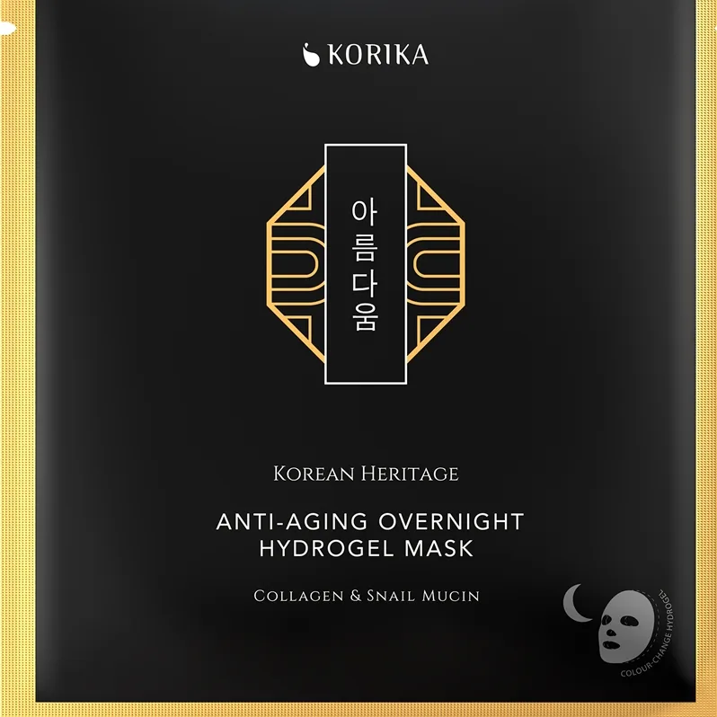 KORIKA Korean Heritage Collagen & Snail Mucin hydrogelmask med effekt mot åldrande 34 g