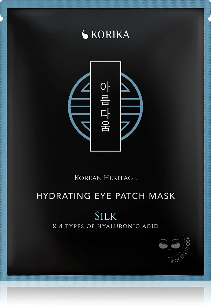 KORIKA Korean Heritage Silk & 8 Types of Hyaluronic Acid Hydrating Eye Patch Mask Återfuktande mask för ögonen 2 st.