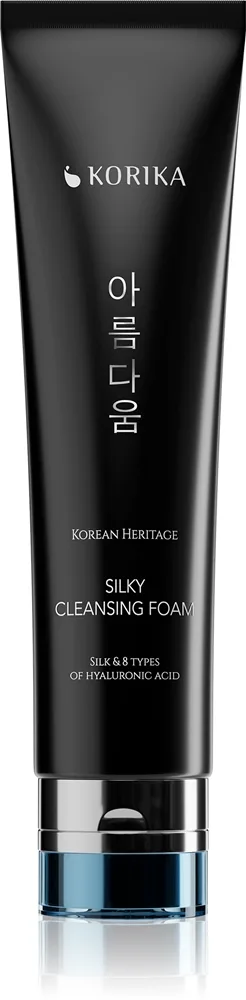 KORIKA Korean Heritage Silk & 8 Types of Hyaluronic Acid Silky Cleansing Foam Renseskum med fugtgivende virkning 150 ml
