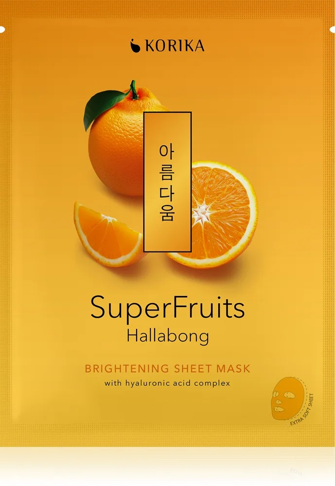 KORIKA SuperFruits Hallabong - Brightening Sheet Mask kirkastava kangasnaamio 25 g