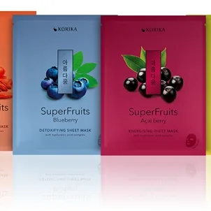 KORIKA SuperFruits Set med ansiktsmasker 7x25 g