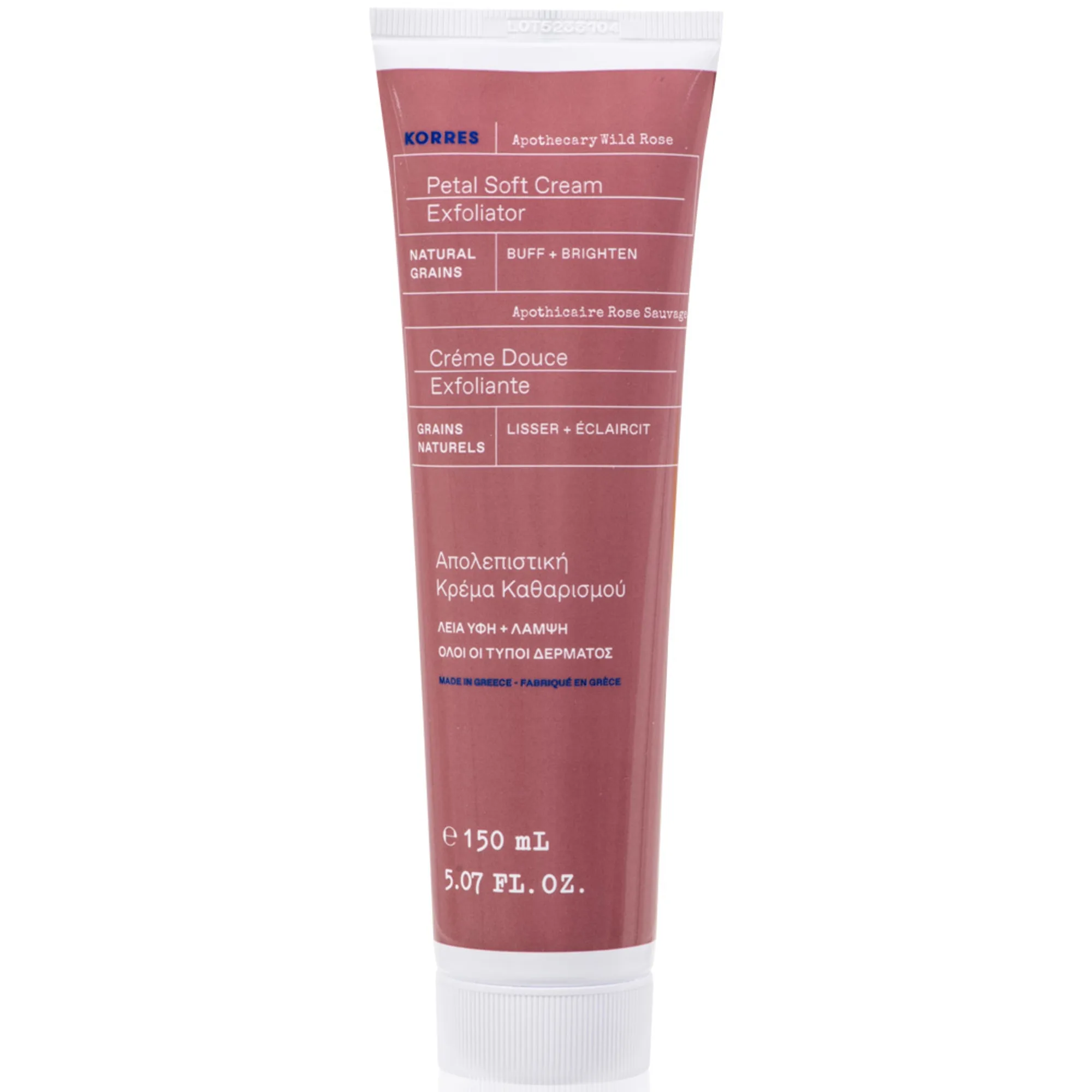 KORRES Apothecary Wild Rose mild peelingkräm Ansiktsskrubb
