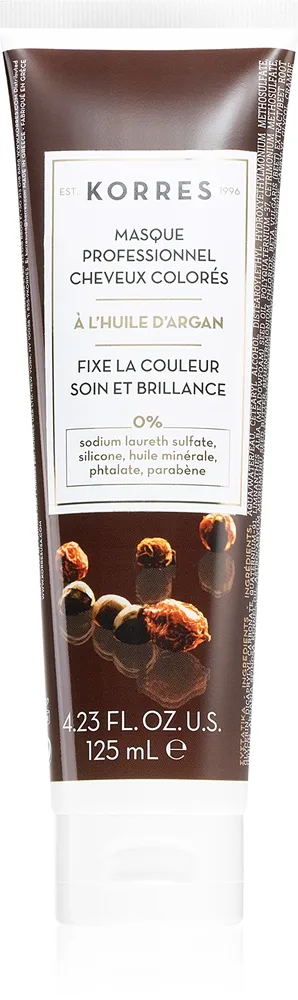Korres Argan Oil ravitseva naamio värjätyille hiuksille 125 ml