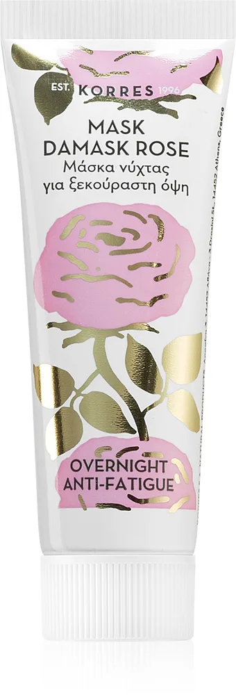 Korres Beauty Shots Damask Rose Ansiktsmask för natten för trött hud 18 ml