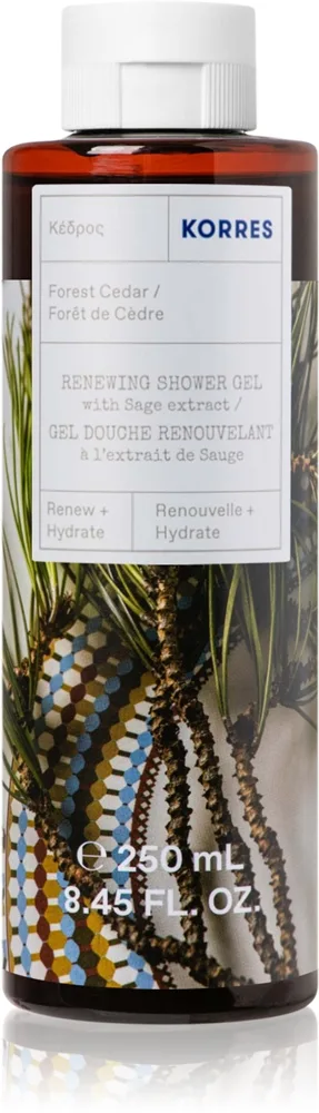 Korres Forest Cedar Uppfriskande dusch-gel 250 ml