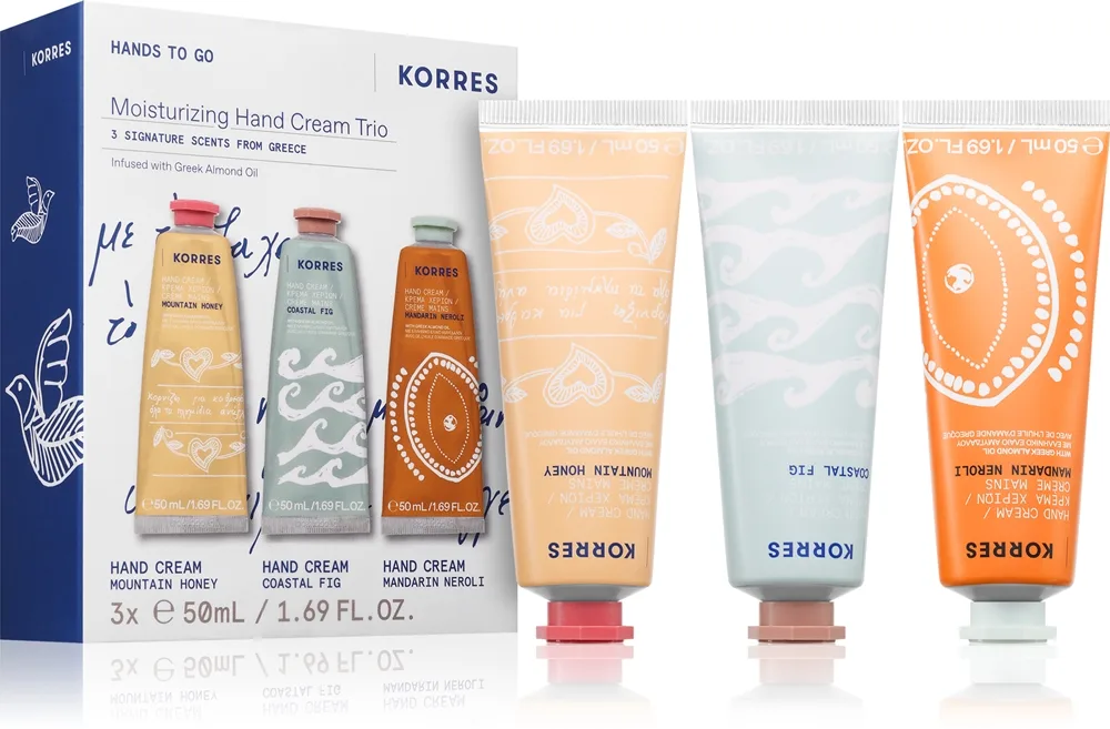 Korres Moisturizing Hand Cream Trio Presentförpackning för händer