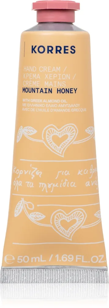 Korres Mountain Honey Fugtgivende håndcreme Med mandelolie 50 ml