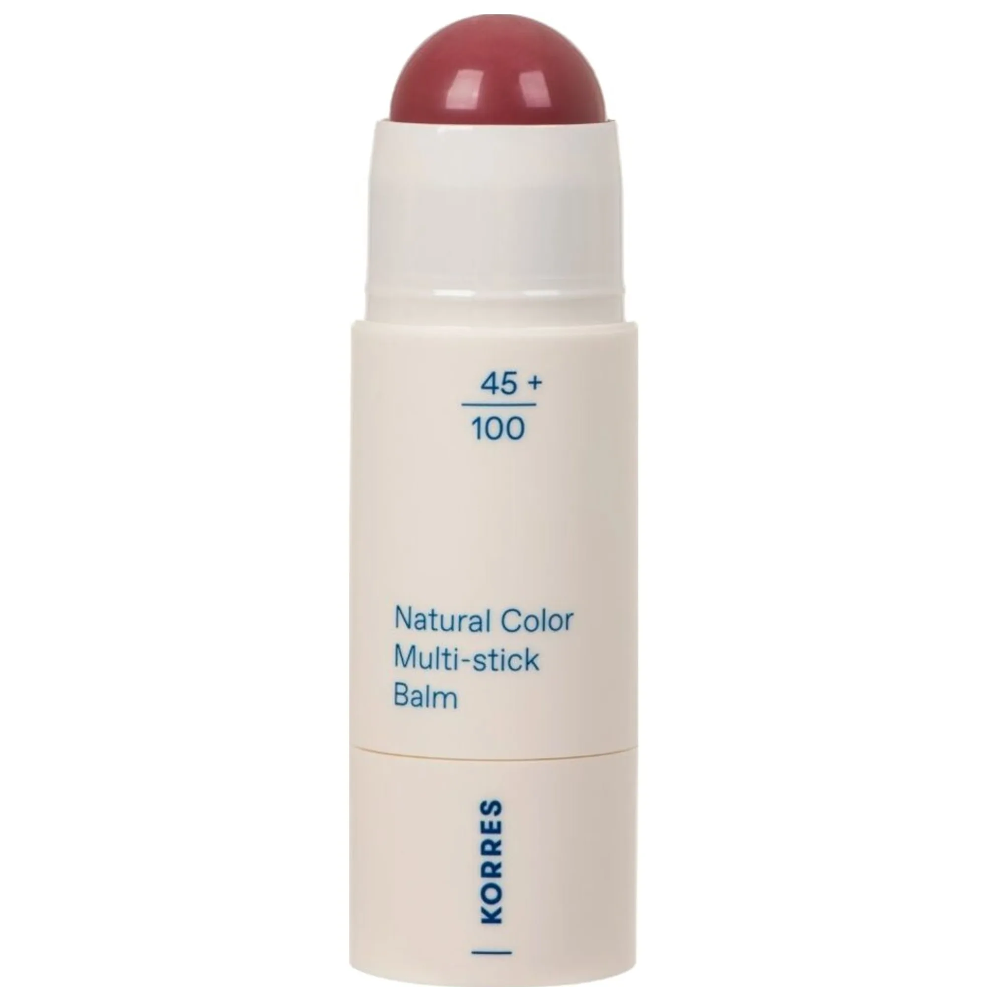Korres Natural Color Multi-Stick Balm Multifunktionell smink för läppar och ansikte Skugga Vintage Rose 4.5 g