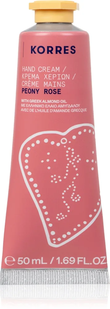 Korres Peony Rose Fugtgivende håndcreme Med mandelolie 50 ml